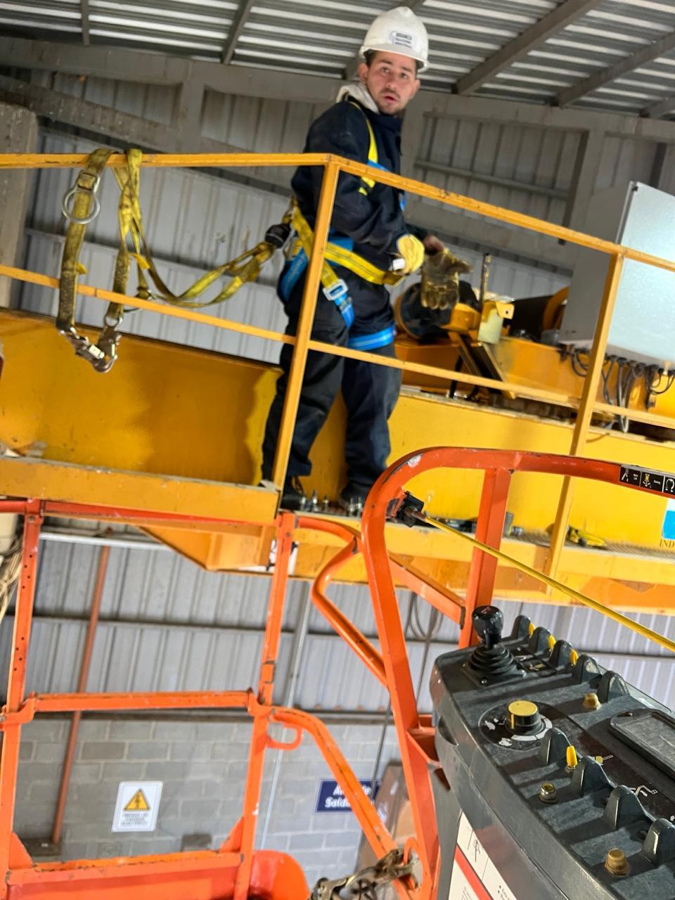 Overhead industrial crane